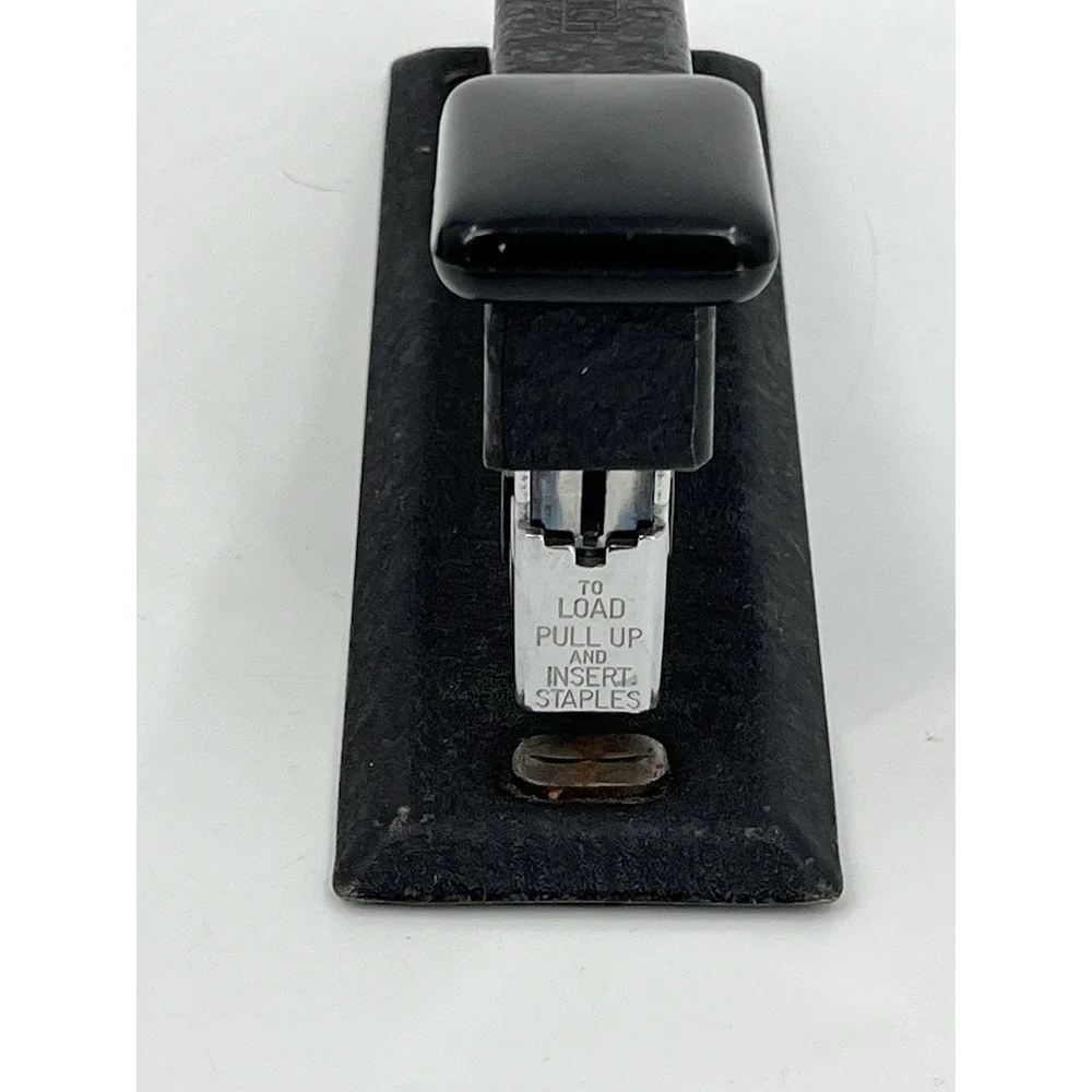 Vintage Bostitch B5 Model Black Textured Metal Stapler Made In USA